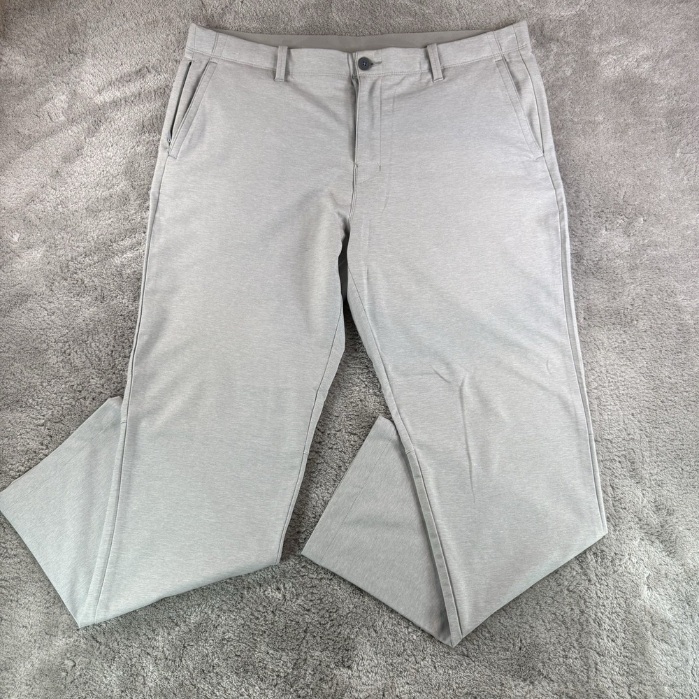 Tommy Bahama On Par Golf Pants Mens 42x32* Gray Flat Front Stretch Performance